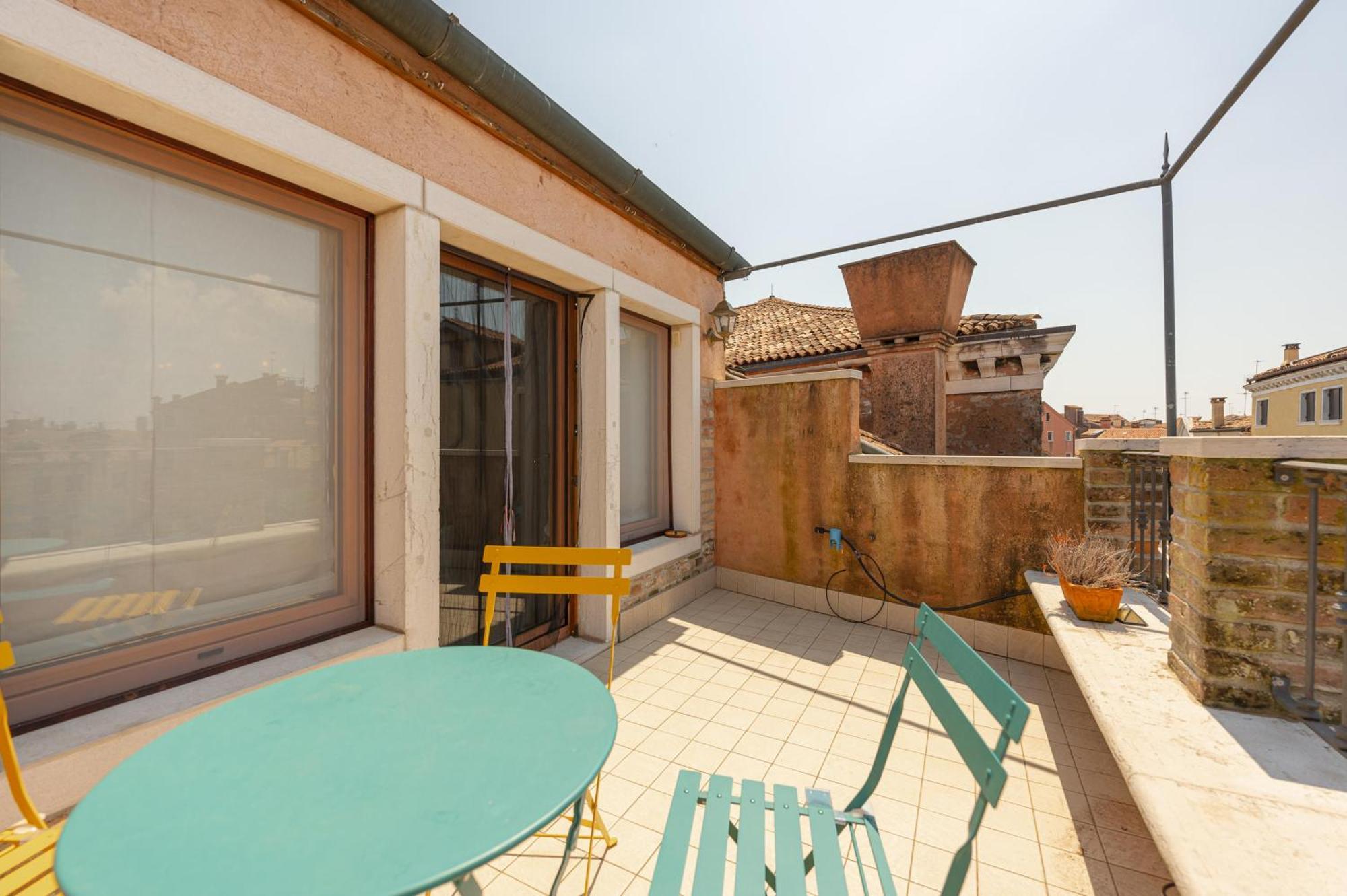 Apartamento Luxury Penthouse With Terrace Venecia Exterior foto